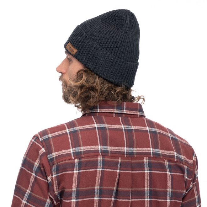 Nordmarka Merino Beanie - Dark Shadow Grey