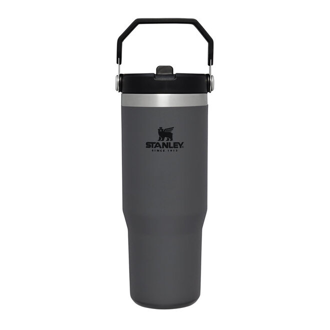 The IceFlow™ Flip Straw Tumbler - 0.89L / 30oz -Charcoal