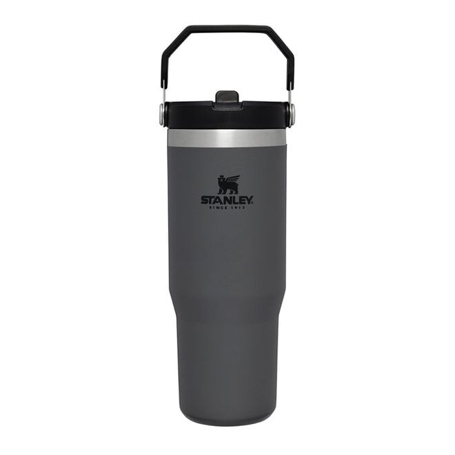 The IceFlow™ Flip Straw Tumbler - 0.89L / 30oz - Charcoal