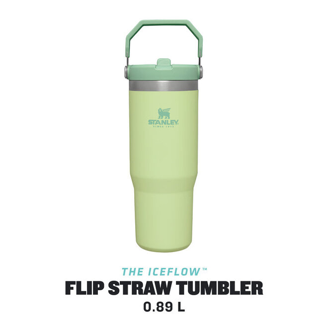The IceFlow™ Flip Straw Tumbler - 0.89L / 30oz -Citron