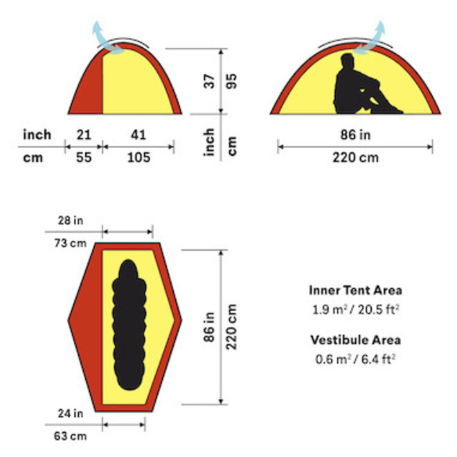 Soulo RL - 1 pers. tent - Green