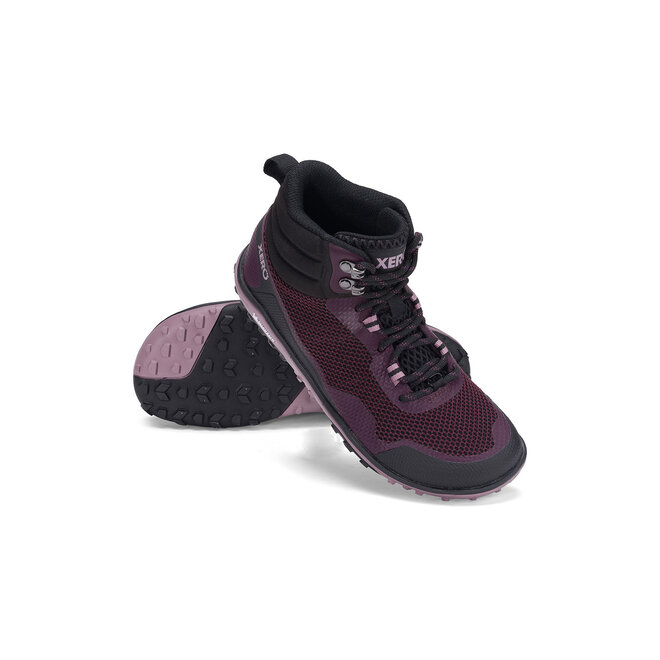 Scrambler Mid - Lichtgewicht Wandelschoen - Dames - Black / Fig