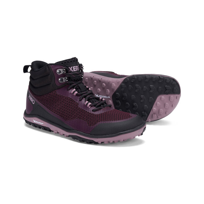 Scrambler Mid - Lichtgewicht Wandelschoen - Dames - Black / Fig