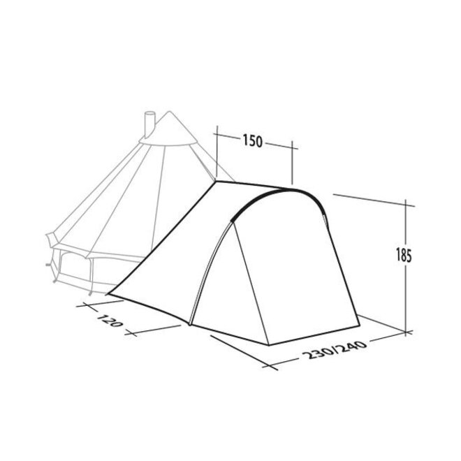 Tent Tipi Extension PRS