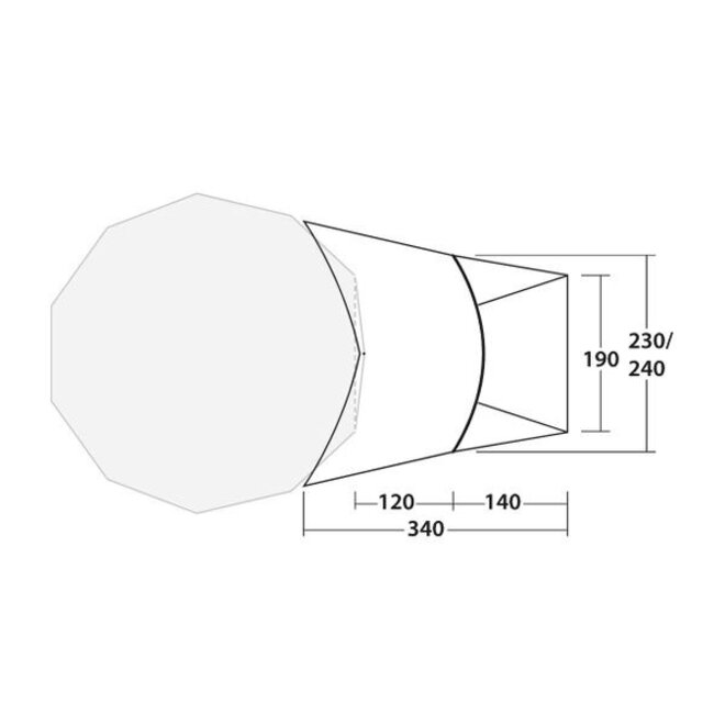 Tent Tipi Extension PRS