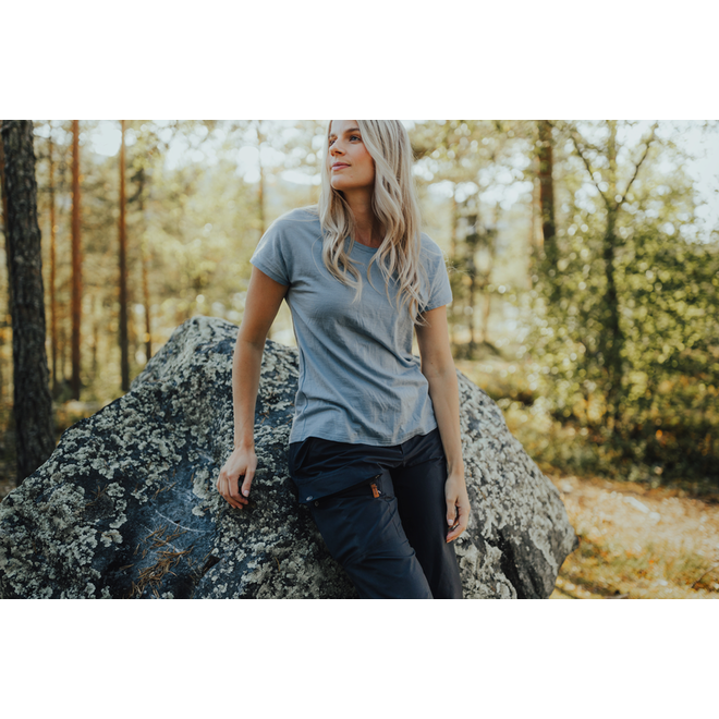 Urban Wool Tee - Husky Blue - Woman