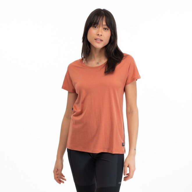 Urban Wool Tee - Terracotta - Woman