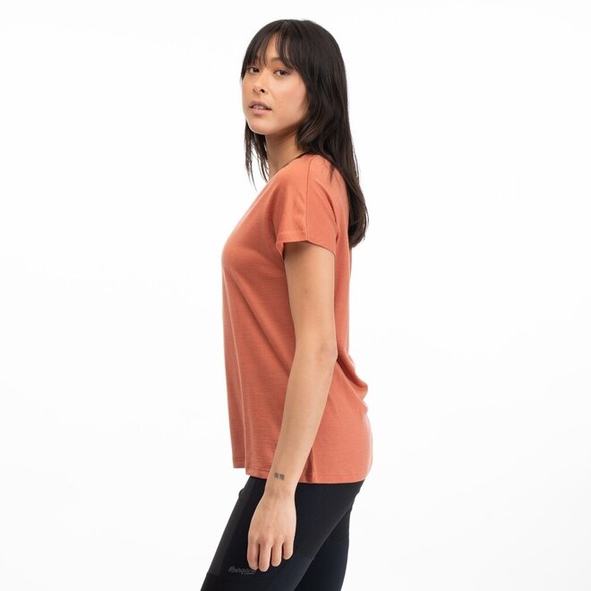 Urban Wool Tee - Terracotta - Woman