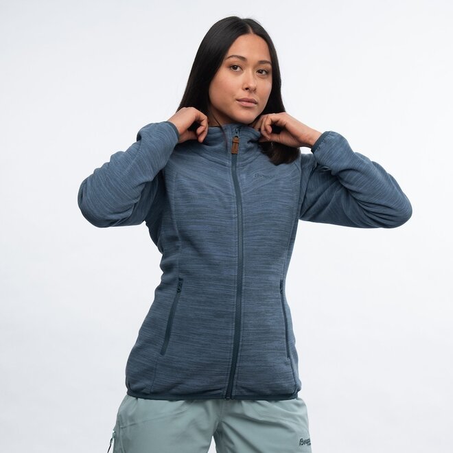 Hareid Fleece  Jacket NoHood - Orion Blue - Woman