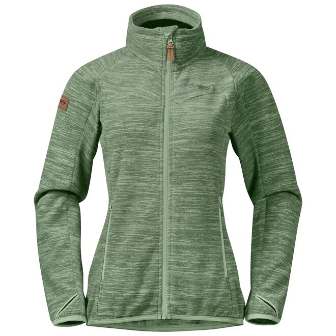 Hareid Fleece  Jacket NoHood - Jade Green - Woman