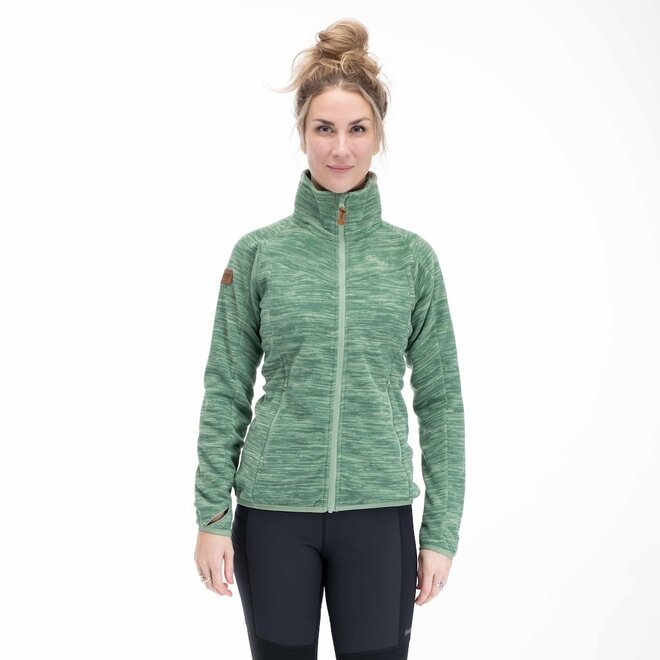 Hareid Fleece  Jacket NoHood - Jade Green - Woman