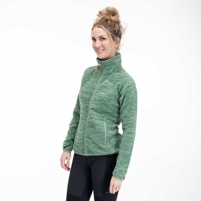 Hareid Fleece  Jacket NoHood - Jade Green - Woman