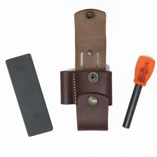 TBS Leather Brown DC4 & Firesteel Pouch Attachment