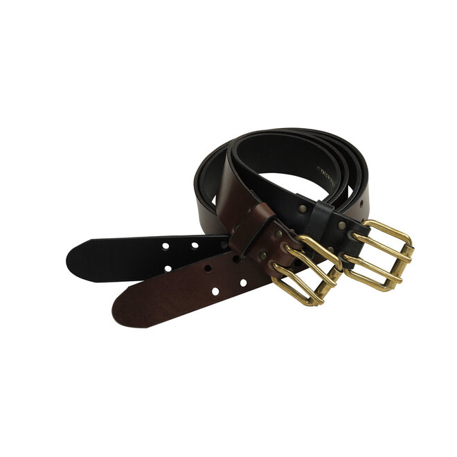 Leather 40 mm Riem 105cm - BLACK (9097)