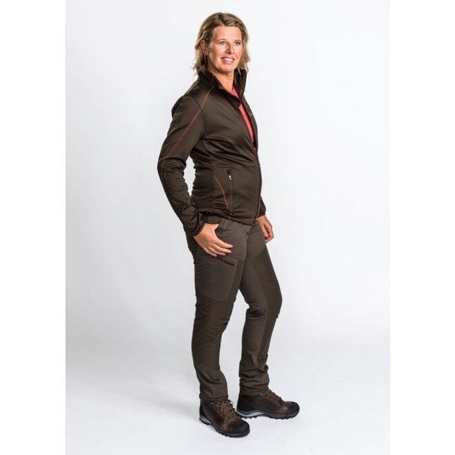 Tiveden TC-STRETCH Insect Safe - Dames - Dark Olive / Suede Brown