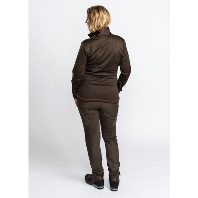 Tiveden TC-STRETCH Insect Safe - Dames - Dark Olive / Suede Brown