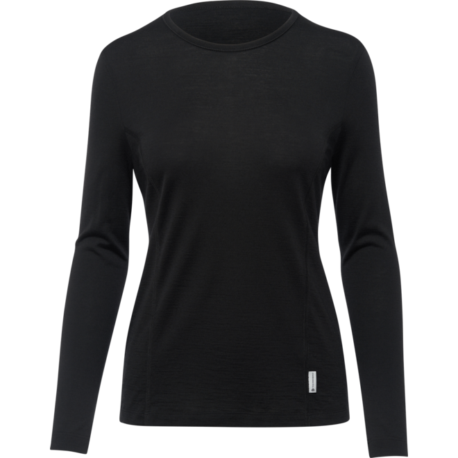 Merinowol Aero Long sleeve shirt - Dames - Black