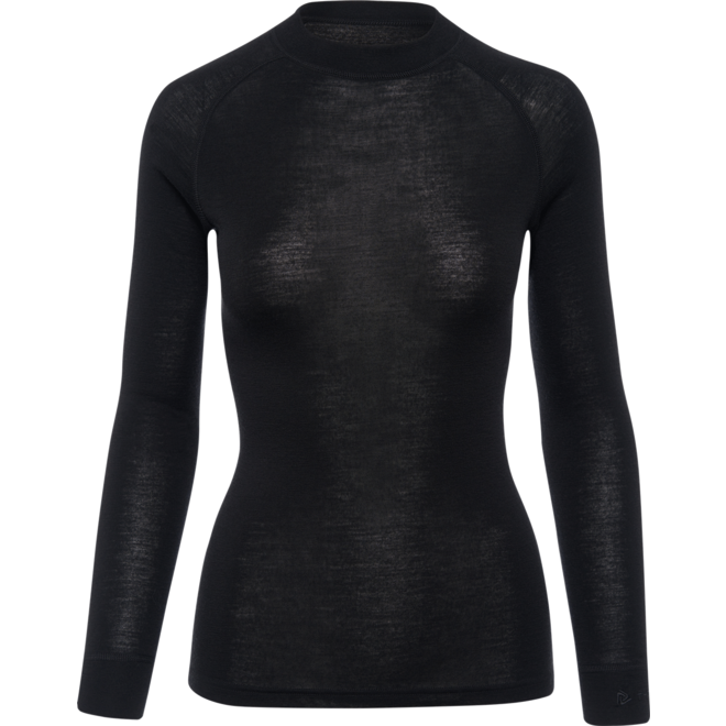 Merinowol Warm Long sleeve shirt - Dames - Black