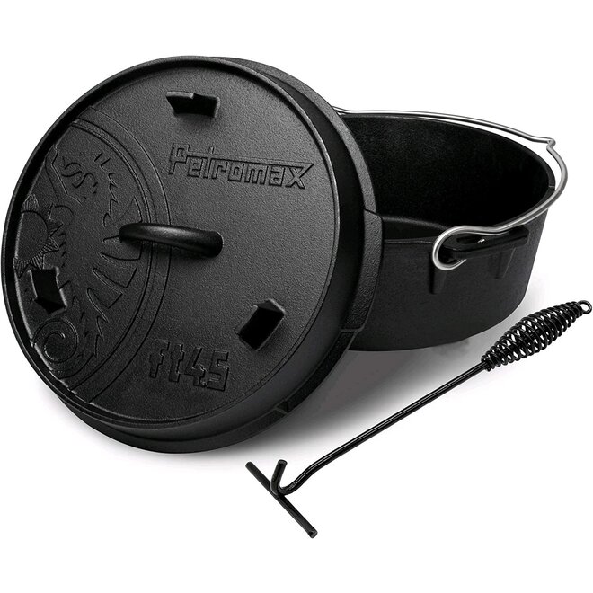 Dutch Oven FT4.5-4.5QT (zonder pootjes) Set - Pan + Deksellifter