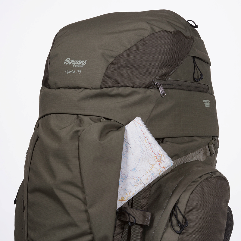 Bergans of Norway Alpinist V6 Medium 110L Rugzak Dk GreenMud Bushcraftshop