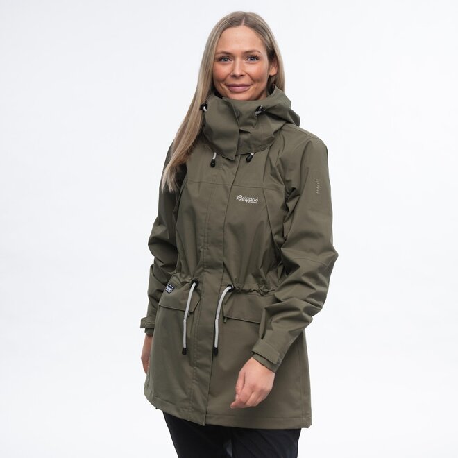 Breheimen 2L Dames Outdoorjas - GreenMud - Maat XS