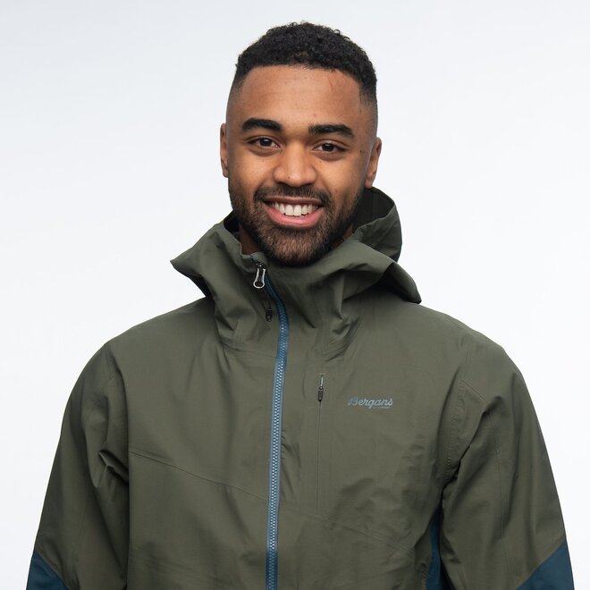 Rabot V2 3L Jacket - Green Mud/Orion Blue