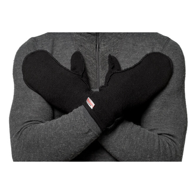 Merino Mittens thin 400 - Wanten - Black