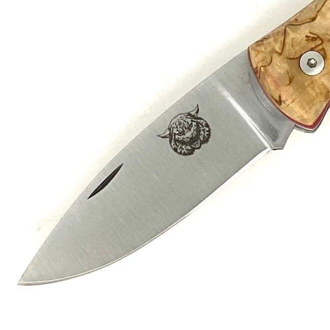 Wildcat Pocket Knife - Curly Birch