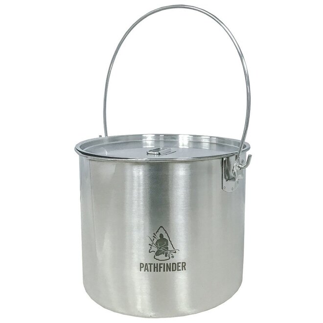 RVS Bushpot met deksel (3.5 L)