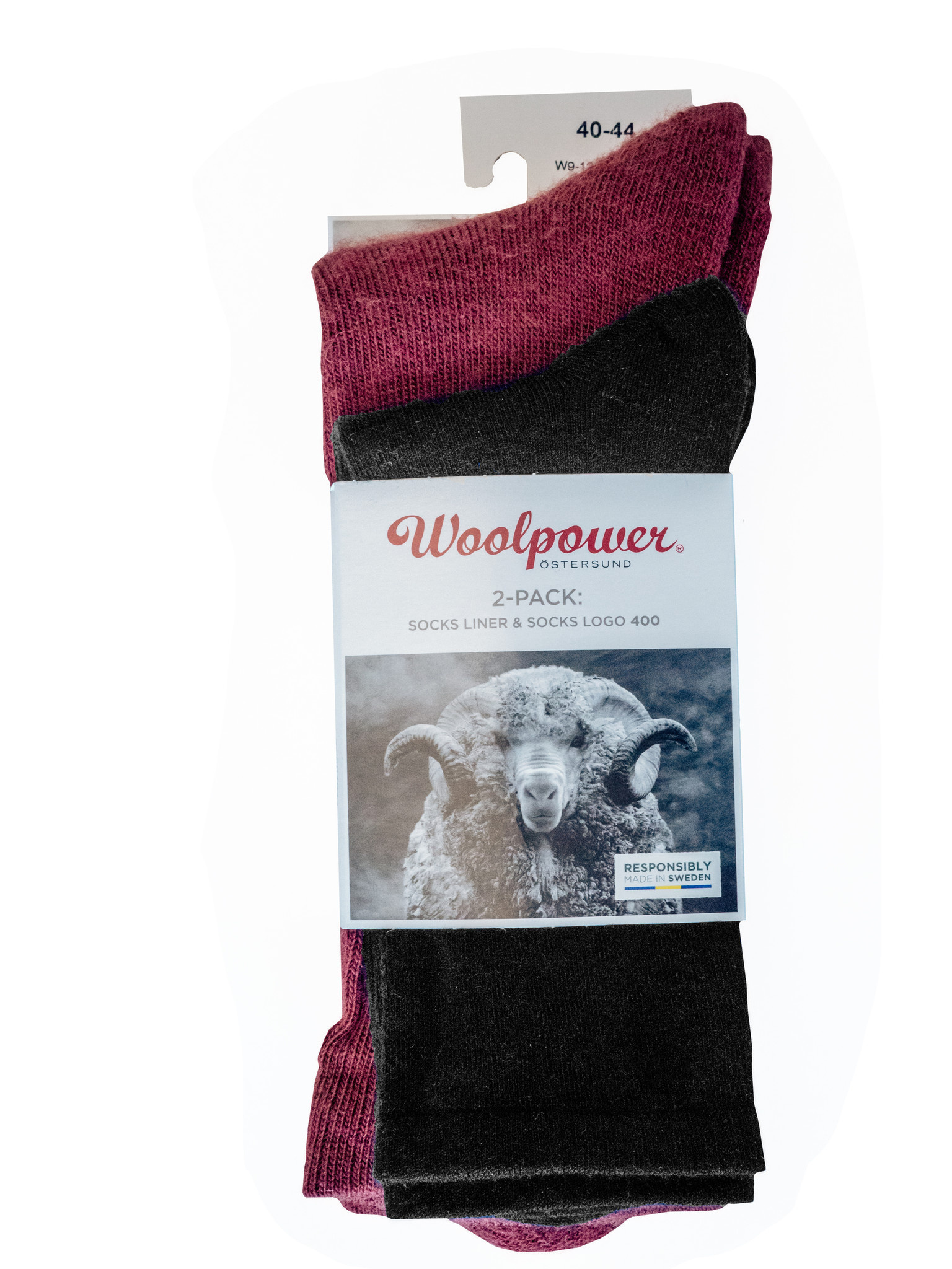 2-Pack: Liner Sock / Sock 400 - Zwart / Rust Red