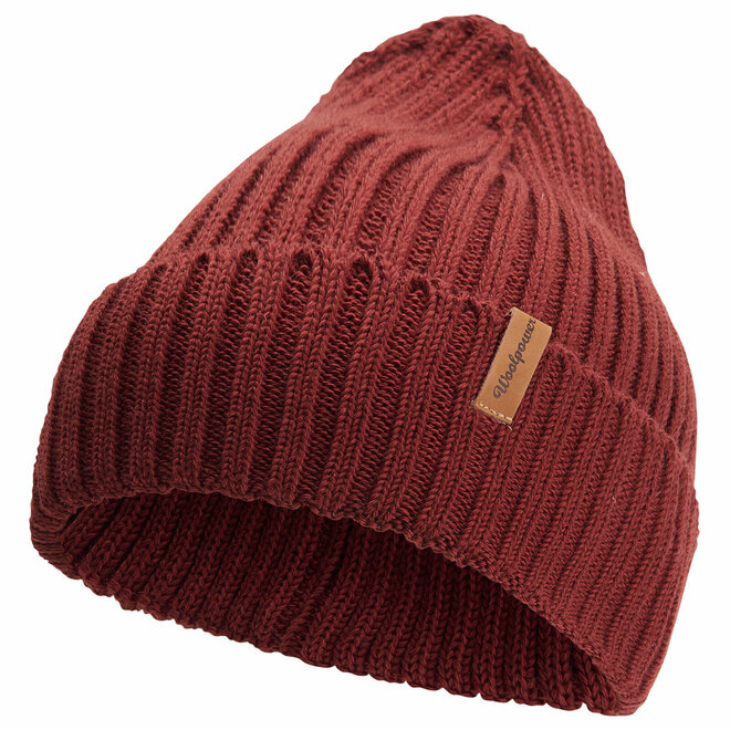 Beanie Rib - Rust Red