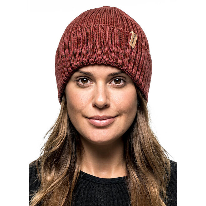 Beanie Rib - Rust Red