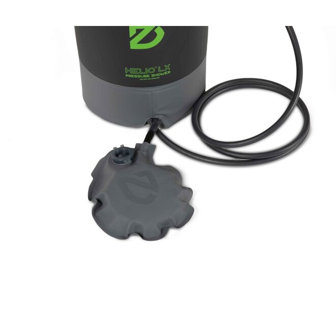 Helio LX Pressure Shower - Outdoor Douche - Black/Apple Green