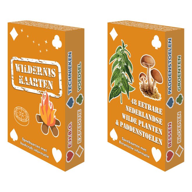 Wilderniskaarten Duo Pack - Wildernis & Eetbare Planten en Paddenstoelen