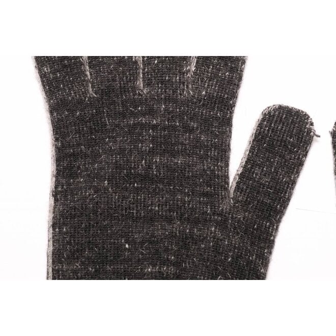 Possum Merino Handschoenen Lange Vingers Black Marl
