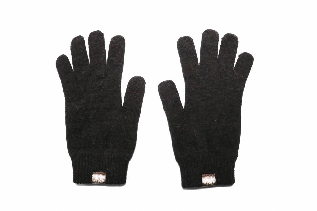 Possum/Merino Handschoenen - Lange Vingers - Black Charcoal