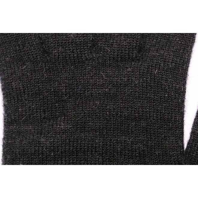 Possum/Merino Handschoenen - Lange Vingers - Black Charcoal