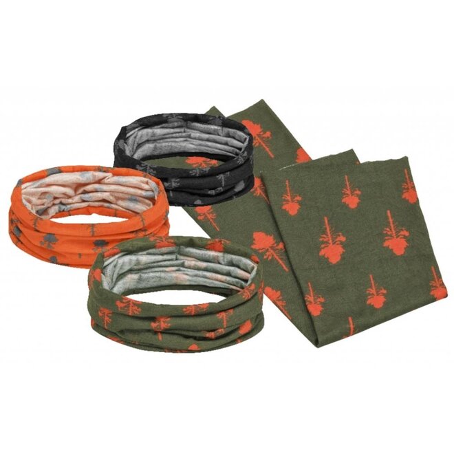 Hoofdsjaal 3-pack - Oranje/Groen/Zwart