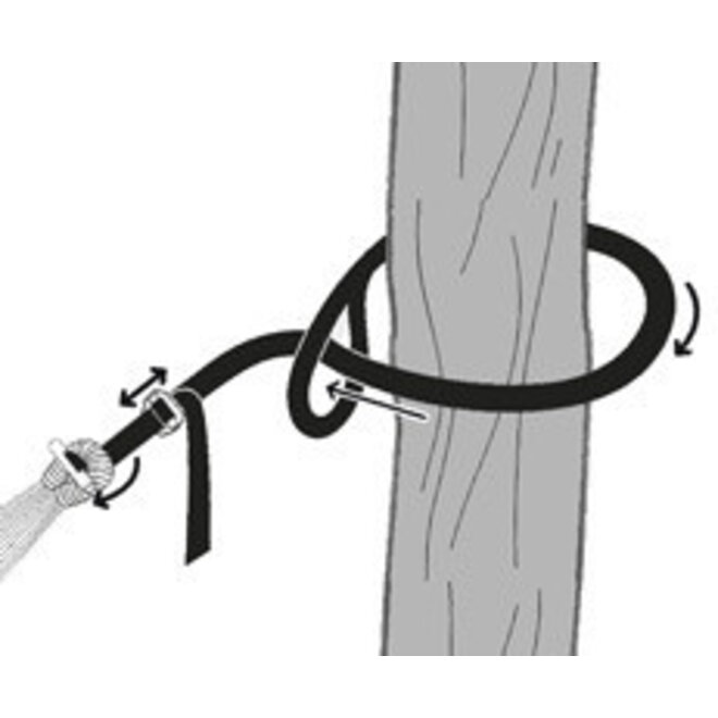 Hammock suspension rope: T-Strap