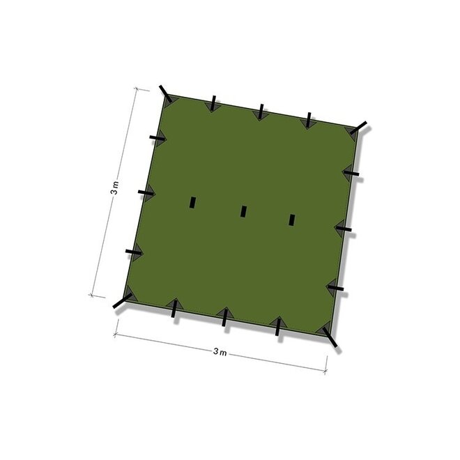 Tarp 3x3 – Olive Green