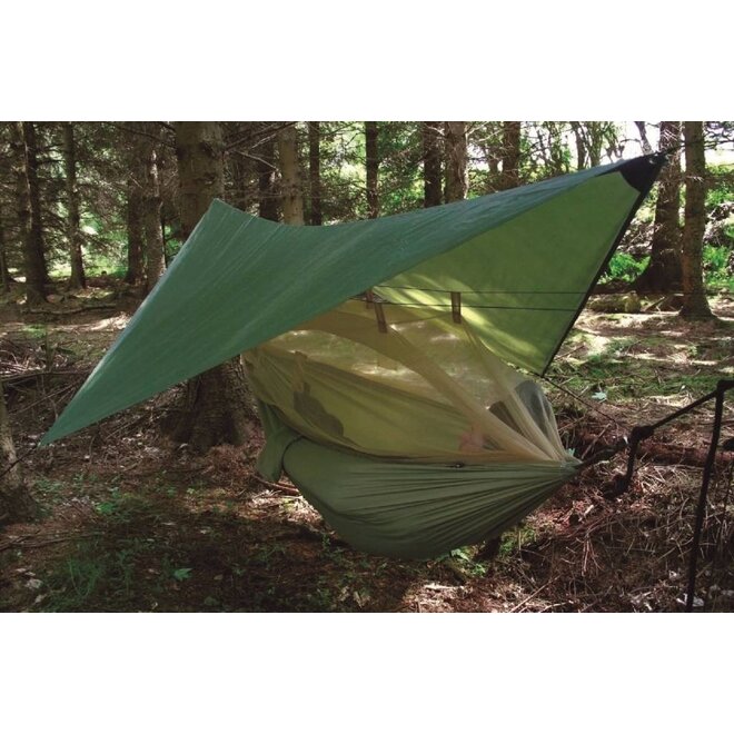 Crusader Waterproof Hammock+Tarp-Olive Green