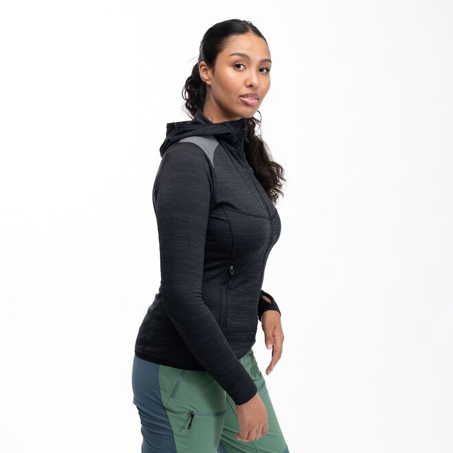 Rabot Active Mid Hood  Jacket - Black - Woman