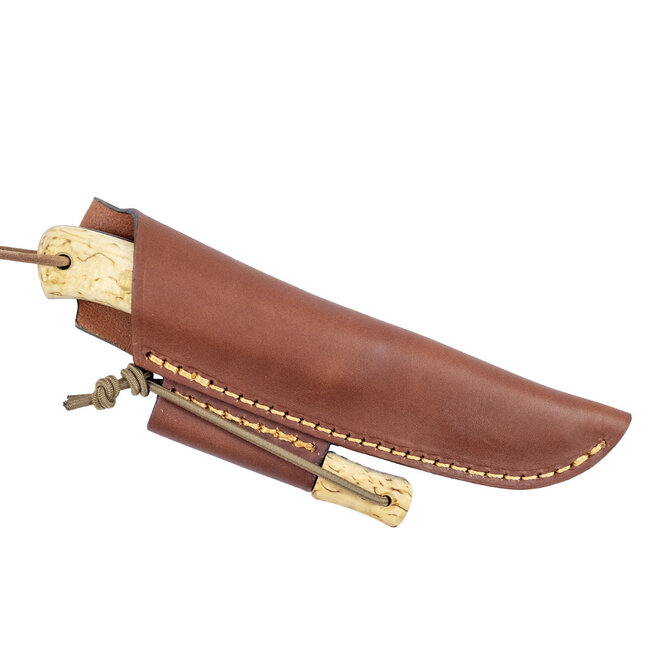 Woodsman Curly Birch met Firesteel - Sleipner Steel