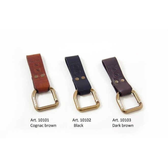 No.3 Dangler + belt loop -Donkerbruin