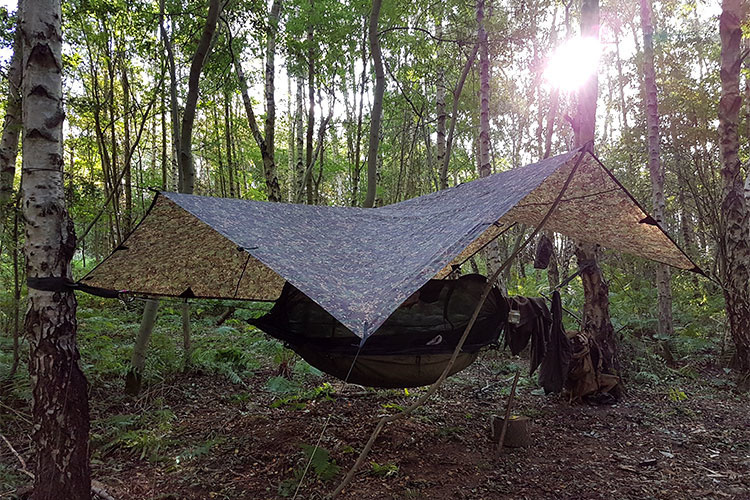 DD Hammocks Tarp 4x4 – Multicam - Bushcraftshop.nl