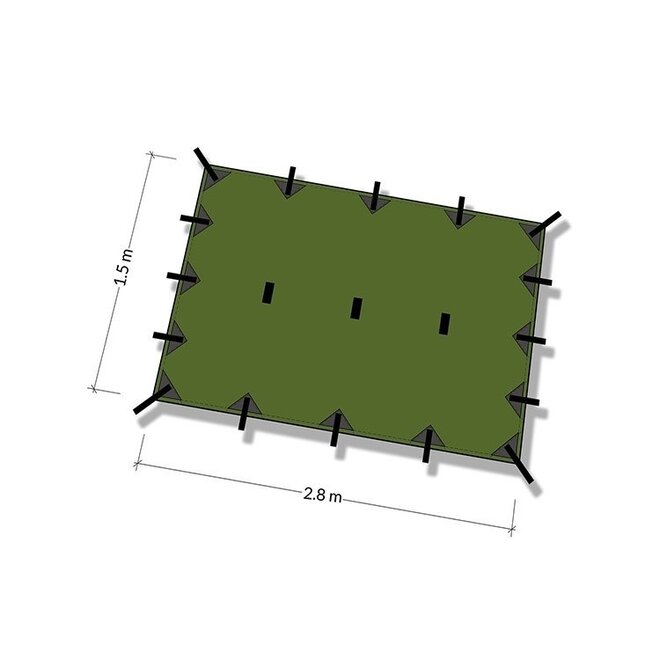 Superlight Tarp S – Olive Green