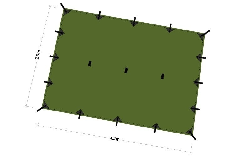 Superlight Tarp XL - Olive Green