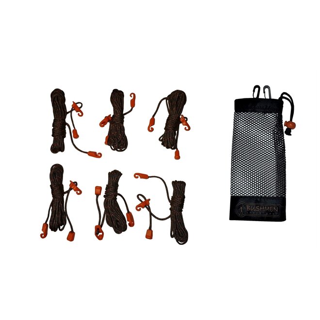 Ultralight Tensioning Cords (6 stuks) - Oranje