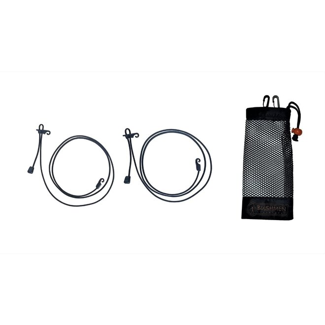 Ultralight Tensioning Cords (6 stuks) - Zwart