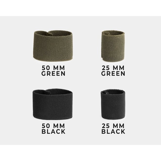Elastic Strap Keepers 50 mm Groen (6 stuks)
